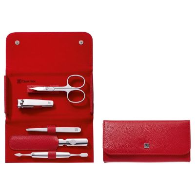 3. ZWILLING 97546-003-0 Nail Care Set Stainless Steel Red