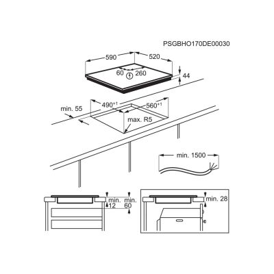 2. ELECTROLUX EIS62443 induction hob