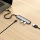 7. Satechi 4-in-1 USB-C Slim Multiport Adapter 4K (Space Gray)