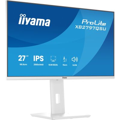38. iiyama ProLite XB2797QSU-W1 computer monitor 68.6 cm (27") 2560 x 1440 px Quad HD LED White