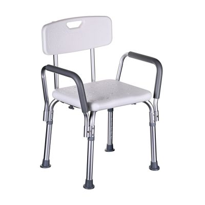 3. Shower chair with backrest and armrests