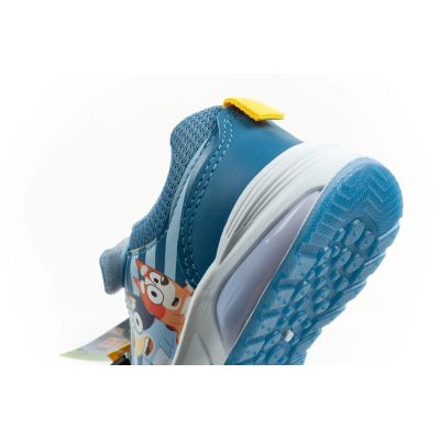7. Leomil children's sports shoes Bluey sneakers, lightweight, with Velcro, LED, blue