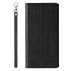 4. Magnet Strap Case for iPhone 12 Pouch Wallet + Mini Lanyard Pendant Black