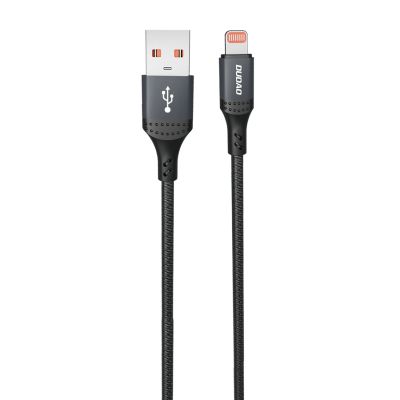 Dudao 3A 30W L3SL USB-A - Lightning Cable Braided 1.2m - Black