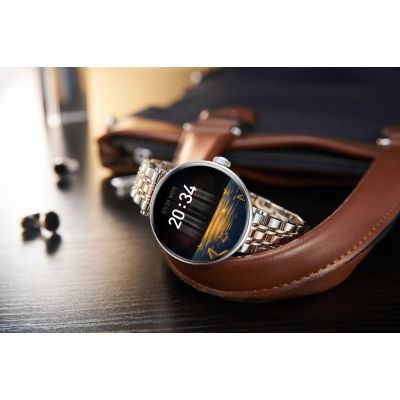 4. Smartwatch Gravity Silver Rose Gold Black 2 Straps GT26-5