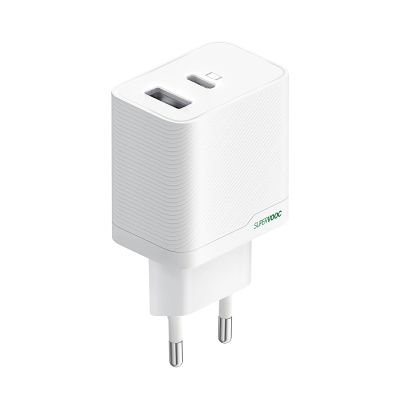 Oppo OSAB4CB4AE 45W USB-A + USB-C Wall Charger - White