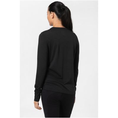3. Women's SUPER.NATURAL Windbreaker LS Long-Sleeve Shirt, Black