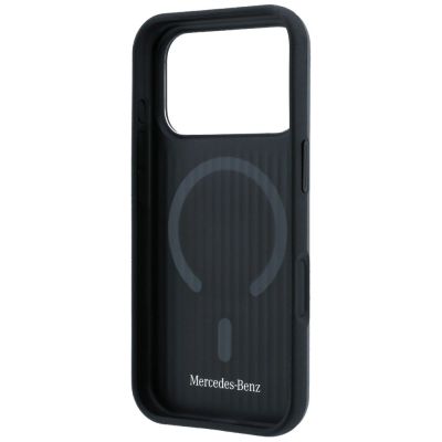7. Mercedes Leather with Ring Stand MagSafe Case for iPhone 18 Pro Max / 17 Pro Max - Dark Gray