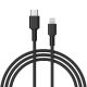 AUKEY CB-CL02 NYLON USB C-LIGHTNING CABLE 1.2M