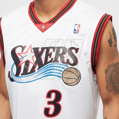 4. Mitchell &amp; Ness NBA Swingman Home Jersey 76ERS 00 Allen Iverson M SMJYGS18200-P76WHIT00AIV