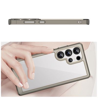 4. Outer Space Case with Gel Frame for Samsung Galaxy S25 Ultra - Clear Black