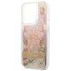 6. Guess Paisley Liquid Glitter case for iPhone 14 Pro - gold