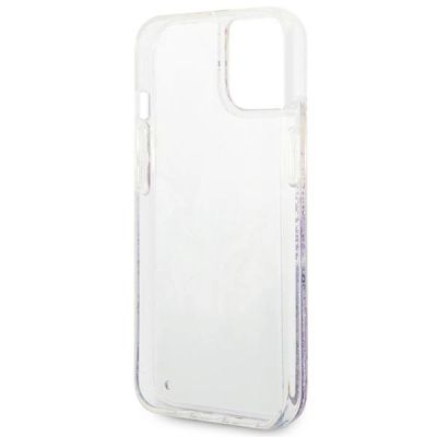 7. Guess GUHCP14MLFLSU iPhone 14 Plus 6.7 "violet / purple hardcase Flower Liquid Glitter