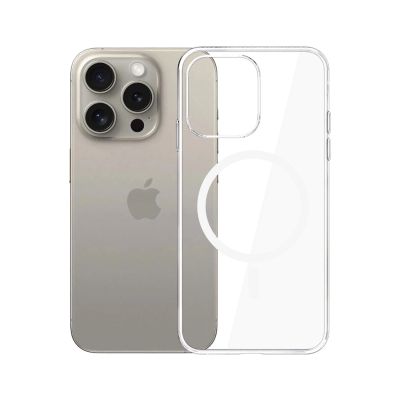 8. 3mk Clear MagCase Case for Apple iPhone 15 Pro Max - Transparent