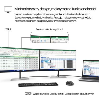 5. HP Monitor Pro 7 Series FHD – 724pf, 23.8"