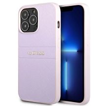 Guess Saffiano Stripe iPhone 13 Pro Max Case - Purple