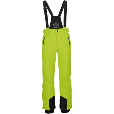 Killtec Enosh men's ski pants green breathable waterproof with adjustable suspenders yellow (30920/766)