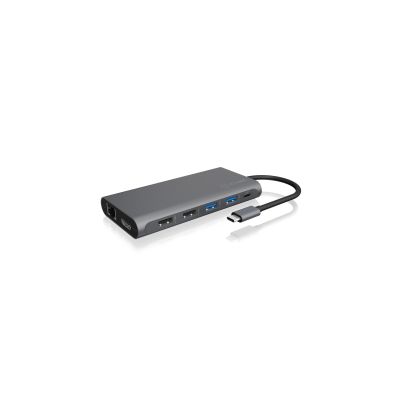 6. ICY BOX IB-DK4050-CPD Wired USB 3.2 Gen 1 (3.1 Gen 1) Type-C Anthracite