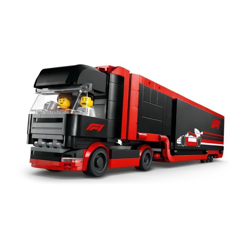 7. LEGO CITY 60445 F1 Truck with RB20 and AMR24 F1 Cars