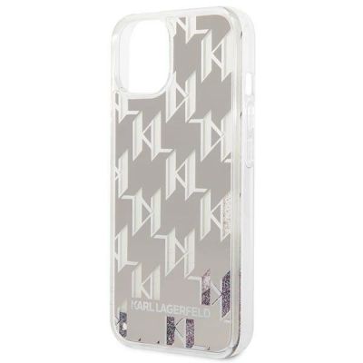 6. Karl Lagerfeld KLHCP14SLMNMS iPhone 14 6.1 "hardcase silver / silver Liquid Glitter Monogram