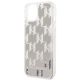 6. Karl Lagerfeld KLHCP14SLMNMS iPhone 14 6.1 "hardcase silver / silver Liquid Glitter Monogram