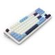 3. REDRAGON K728WBB-RGB-PRO Antonium Pro Keyboard USB + RF Wireless + Bluetooth White, Blue