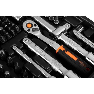 9. NEO Socket Set 219 pcs 1/2"–1/4" 10-076
