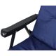 6. FOLDING GARDEN CHAIR 59X66X45/90CM WITH NAVY BLUE CUSHION