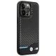 4. BMW Leather Carbon Case for iPhone 14 Pro Max - Black