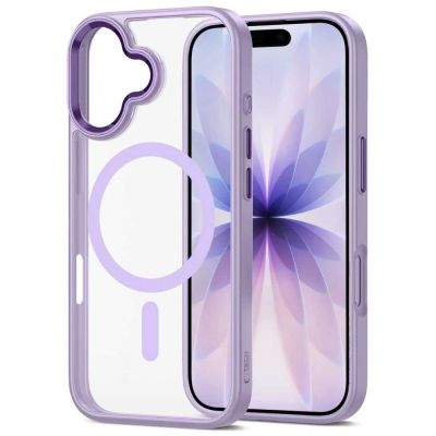 3. Tech-Protect MagMat MagSafe Case for iPhone 17 - Transparent Purple