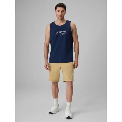 3. Men's regular sleeveless T-shirt with print 4F 4FRSS26TSLEM331-31S