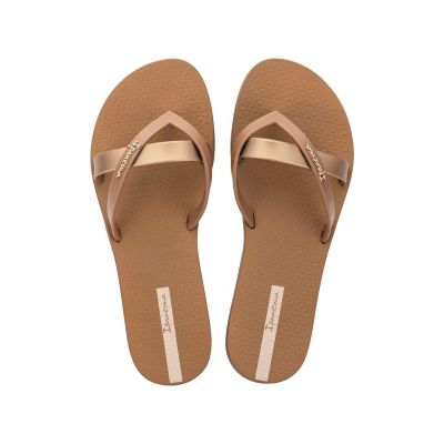 2. Ipanema Kirei women's flip-flops, fashionable and comfortable, brown for the beach