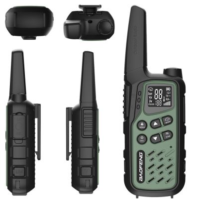 2. Baofeng BF-T25E walkie-talkie green, 2 pieces