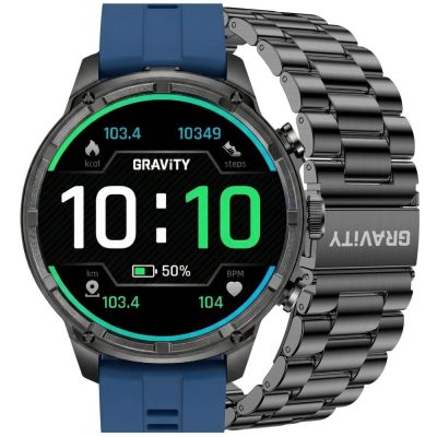 Smartwatch Gravity Black Strap + Bracelet GT41-2