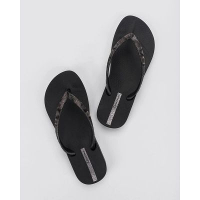 4. Ipanema Mesh IX comfortable women's flip-flops black