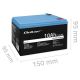7. Qoltec 53713 LiFePO4 Lithium Iron Phosphate Battery | 12.8V | 10Ah | 128Wh | BMS