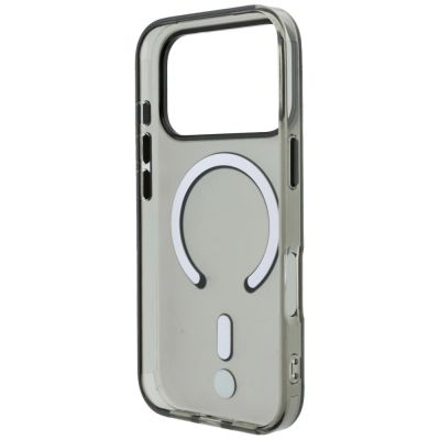 7. BMW Sign Frosted IML & Metal Logo MagSafe Case for iPhone 18 Pro Max / 17 Pro Max - Gray