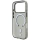 7. BMW Sign Frosted IML & Metal Logo MagSafe Case for iPhone 18 Pro Max / 17 Pro Max - Gray
