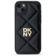 3. DKNY Quilted Stack Logo iPhone 15 Plus Case - Black