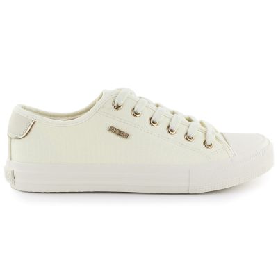 2. Beige women's low-top textile sneakers Big Star TT274004