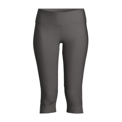 4. CASALL Women's Capri Slit Regular Waist Tights Training Leggings Gray