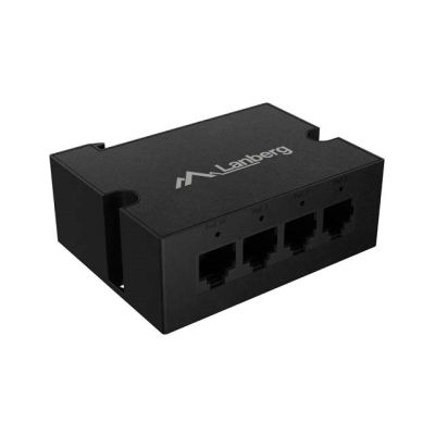 5. LANBERG SWITCH POE EXTENDER 1XIN 3XOUT 100MB FAST ETHERNET DIN RAIL 30W