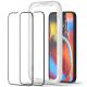 10. Spigen ALM Glass FC tempered glass for iPhone 13 / 13 Pro / 14 / 16e / 17e - black 2 pcs.