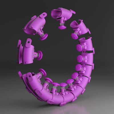 10. Plus size hula hoop HMS HHW12 with studs and weight purple