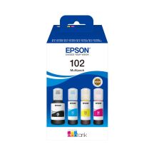 Epson 102 EcoTank Inks Cyan Magenta Yellow 127 ml 70 ml Inkjet