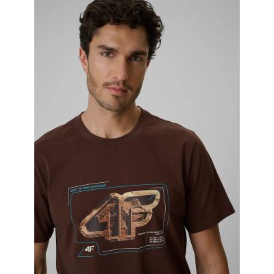 3. Men's regular printed T-shirt 4F 4FRSS26TTSHM4230-81S