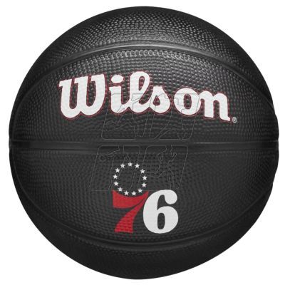 Wilson Team Tribute Philadelphia 76ers Mini Ball WZ4017611XB basketball