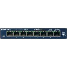 NETGEAR GS108GE Network Link Unmanaged Gigabit Ethernet (10/100/1000) Blue