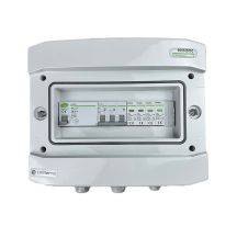 Hermetic IP65 EMITER AC connection switchboard with AC surge arrester Noark type 2, 32A 3-F, RCD type A 40A/300mA