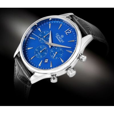 2. Men's Watch Giewont Chronograph Sapphire Black and Blue GW6310-A3